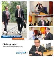 Christian Volz ist neuer Filialleiter - Volksbank Achern