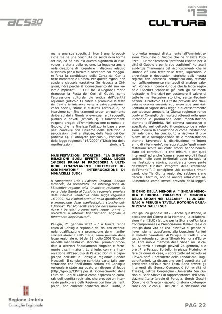 PAG 1 - Consiglio Regionale dell'Umbria - Regione Umbria