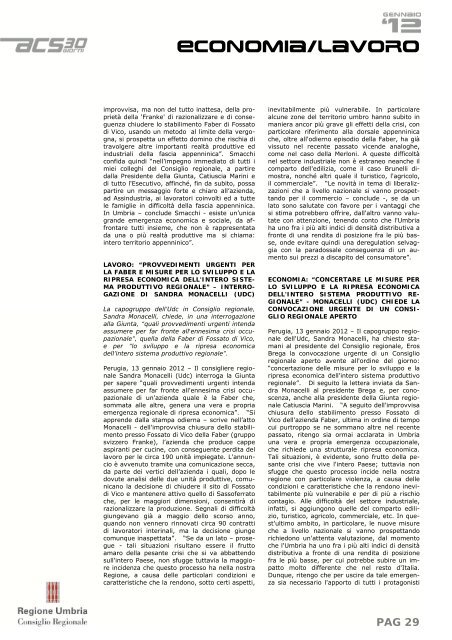 PAG 1 - Consiglio Regionale dell'Umbria - Regione Umbria