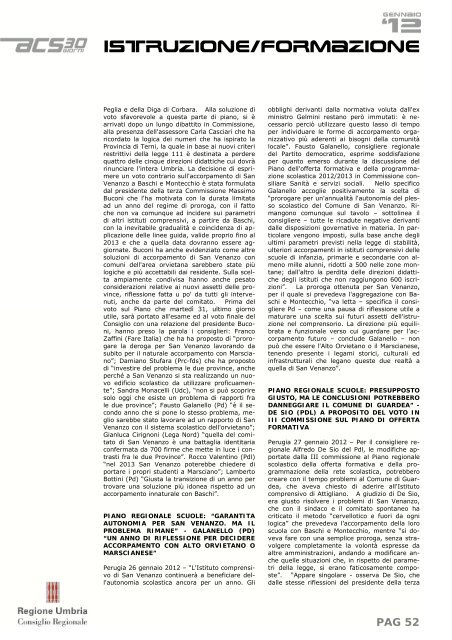 PAG 1 - Consiglio Regionale dell'Umbria - Regione Umbria