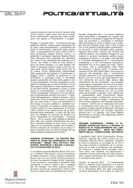 PAG 1 - Consiglio Regionale dell'Umbria - Regione Umbria