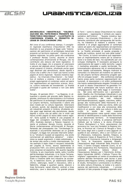 PAG 1 - Consiglio Regionale dell'Umbria - Regione Umbria