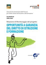 Relazione di Monitoraggio del progetto OPPORTUNITÀ A ...