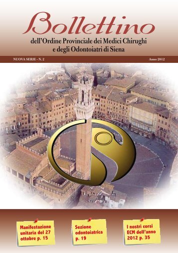 dell'Ordine Provinciale dei Medici Chirughi e degli Odontoiatri di Siena