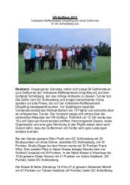 VR-Golftour 2011 Reisbach. Vergangenen Samstag trafen sich ...