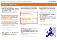 SEPA-Informationsblatt (Factsheet)