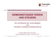 Gemeinnütziger Verein und Steuern - Volksbank Eifel Mitte eG