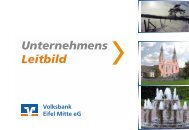 Unser Leitbild als PDF-Datei zum Download - Volksbank Eifel Mitte eG