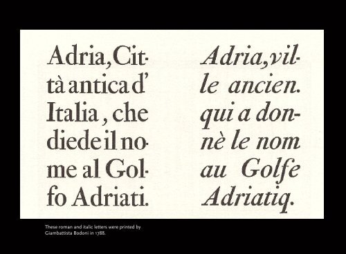 A brief history of typefaces