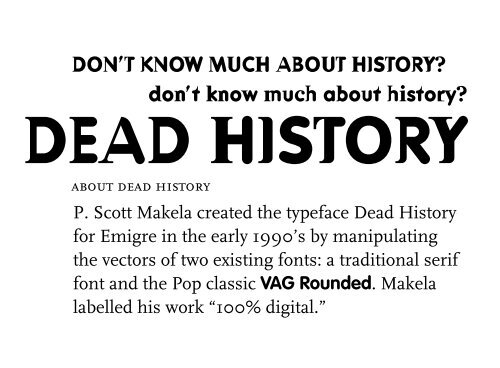 A brief history of typefaces