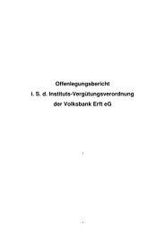 Information nach § 7 ... - Volksbank Erft eG