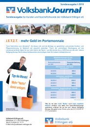 Sonderausgabe - I/2010 - Volksbank Ettlingen eG