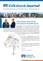 Ausgabe 1 - Volksbank Ettlingen eG