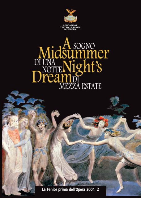 "A Midsummer Night's Dream" - libretto di sala - Teatro La Fenice