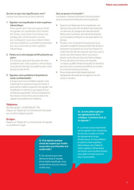 Le Code de Conduite de Vodafone