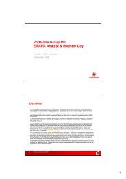 Download presentation slides - Vodafone