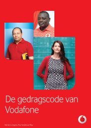 De gedragscode van Vodafone