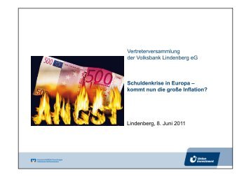 Vortrag von Erwin Maurus - Volksbank Lindenberg eG