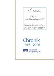 Chronik Teil 1 - Volksbank Magdeburg eG