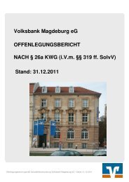 Download Offenlegungsbericht - Volksbank Magdeburg eG