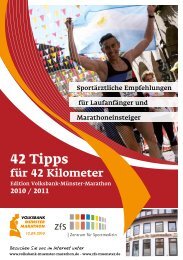 42 Tipps - Münsteraner Marathon Medizin Symposium