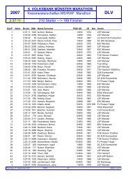 Kreis-Meisterschaft MS/WAF - Münster Marathon