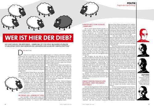 Das Magazin der GEMA · Ausgabe April 2009 - heller & partner