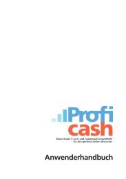 Handbuch Profi cash - Bankverein Werther