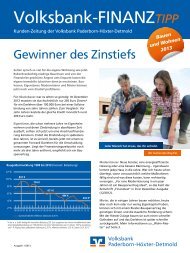 ?Bauen Und Wohnen? im aktuellen Volksbank-FinanzTIPP