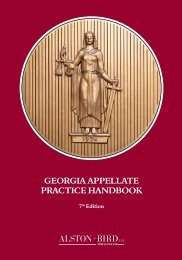 Georgia Appellate Practice Handbook - Alston & Bird LLP