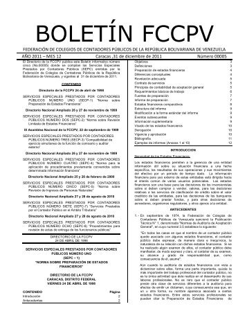 BOLETÍN FCCPV