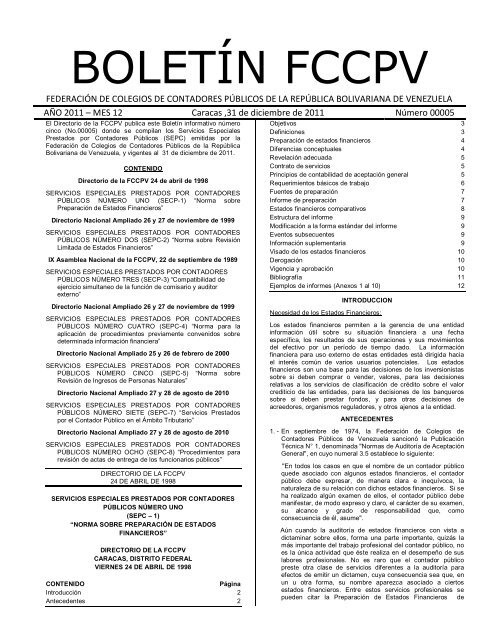 BOLETÍN FCCPV