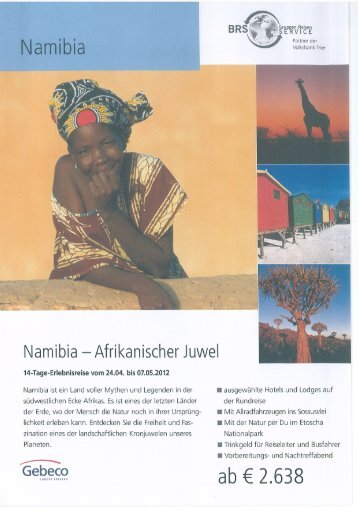 Namibia - Volksbank Trier eG