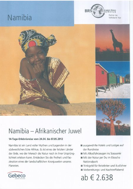 Namibia - Volksbank Trier eG