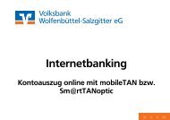 Kontoauszug Online - Volksbank Wolfenbüttel-Salzgitter eG