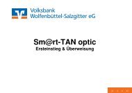 Sm@rt-TAN optic - Volksbank Wolfenbüttel-Salzgitter eG