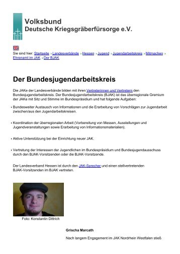 Volksbund Der Bundesjugendarbeitskreis - Volksbund Deutsche ...