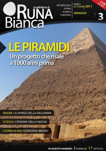 Un progetto che risale a 1000 anni prima - Runabianca.it