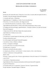 Storia e Geografia 4^E - Liceo Classico Dettori