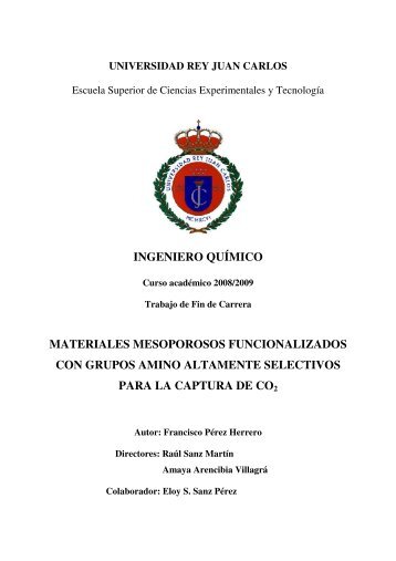 ingeniero químico materiales mesoporosos funcionalizados con ...