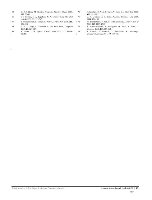 Self-Assembly of Synthetic and Biological Polymeric Systems of ...