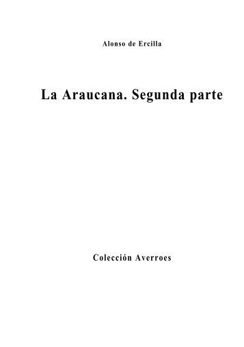 La Araucana. Segunda parte - Sector Lenguaje y Comunicación