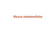 Rocce metamorfiche - Scienze della terra