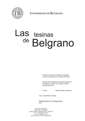 Las tesinas - Universidad de Belgrano