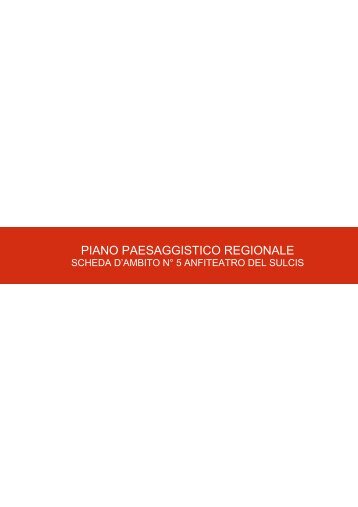 Anfiteatro del Sulcis - Sardegna Territorio