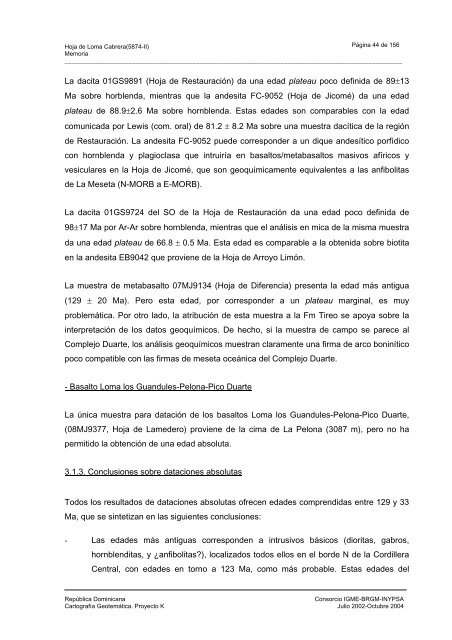 LOMA DE CABRERA - mapas del IGME - Instituto Geológico y ...