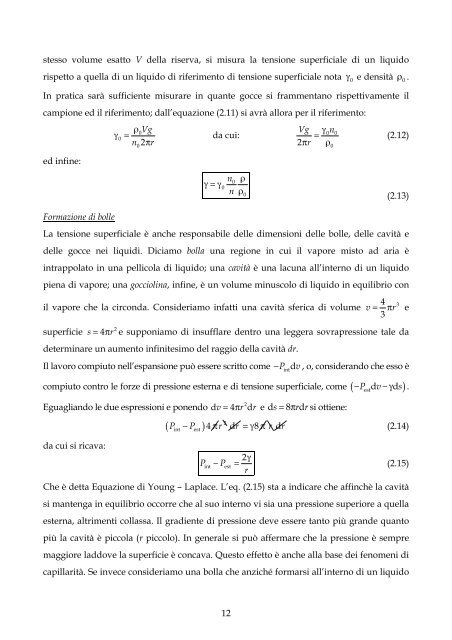 DISPENSE DEL CORSO DI LABORATORIO DI CHIMICA – FISICA 1