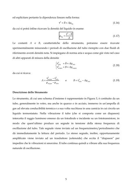 DISPENSE DEL CORSO DI LABORATORIO DI CHIMICA – FISICA 1