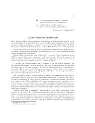 Un'introduzione amichevole - Dipartimento di Matematica ...