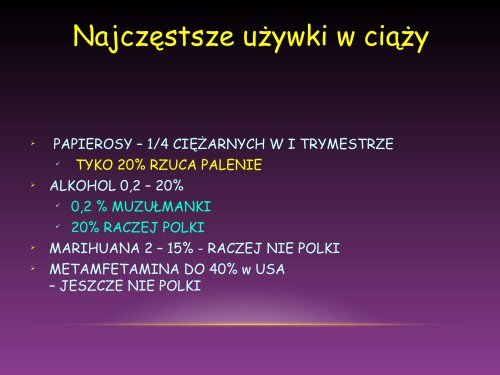 Konsekwencje zdrowotne używania substancji psychoaktywnych ...